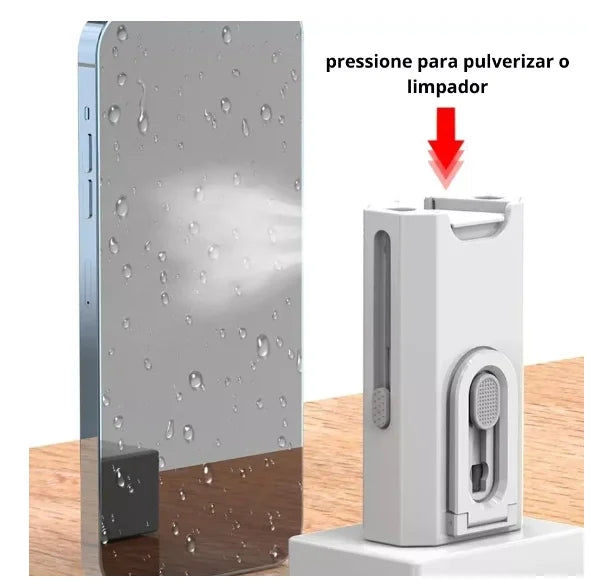 Kit de Limpeza Portátil 8 em 1 – Teclado, Fones, Computador e Acessórios
