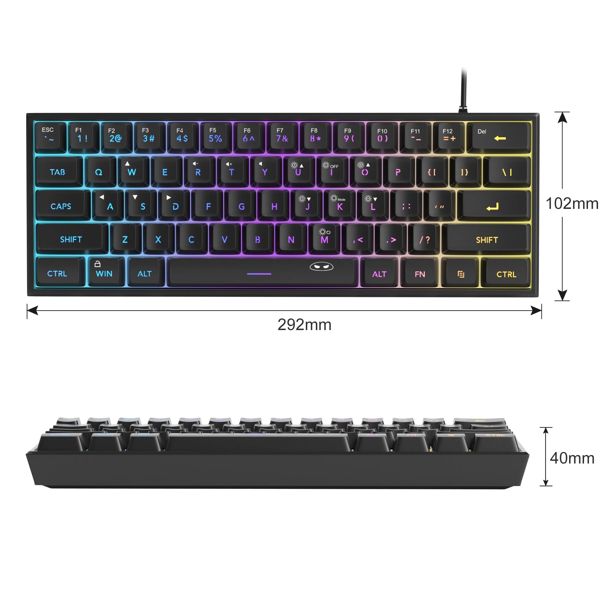 Teclado Ergonômico Mecânico