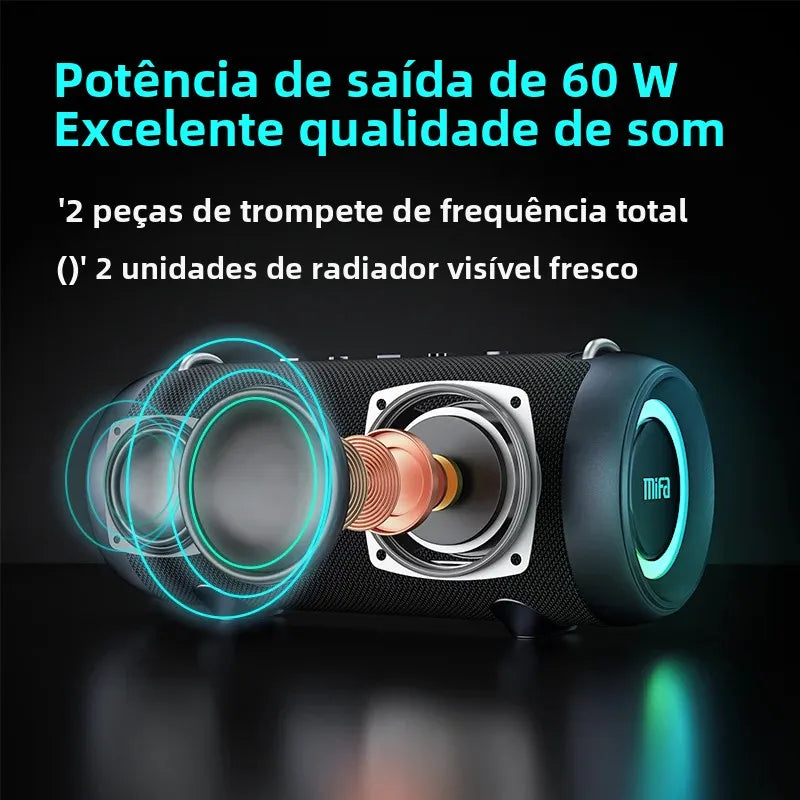 Caixa de Som Bluetooth Mifa A90 Preta